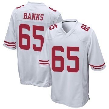 Aaron Banks Youth White Game Jersey