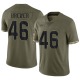 Aaron Brewer Men's Olive Limited 2022 Salute To Service Jersey