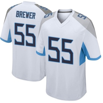 Aaron Brewer Youth White Game Jersey