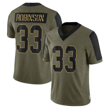 Aaron Robinson Men's Olive Limited 2021 Salute To Service Jersey