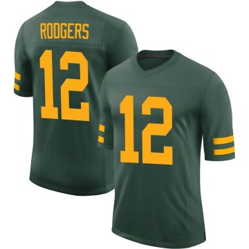 Aaron Rodgers Youth Green Limited Alternate Vapor Jersey