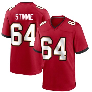 Aaron Stinnie Men's Red Game Team Color Jersey