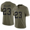 Aaron Williams Men's Olive Limited 2022 Salute To Service Jersey