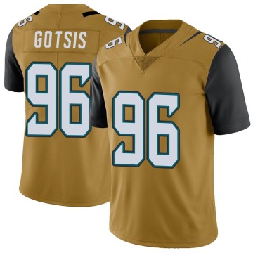 Adam Gotsis Youth Gold Limited Color Rush Vapor Untouchable Jersey