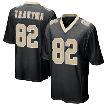 Adam Trautman Youth Black Game Team Color Jersey