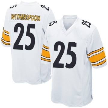 Ahkello Witherspoon Men's White Game Jersey