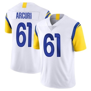 AJ Arcuri Men's White Limited Vapor Untouchable Jersey