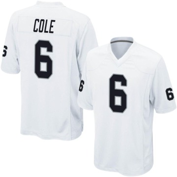 AJ Cole Men's White Game Jersey