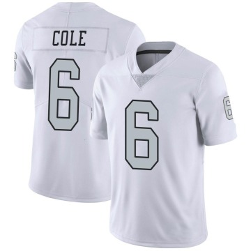 AJ Cole Men's White Limited Color Rush Jersey
