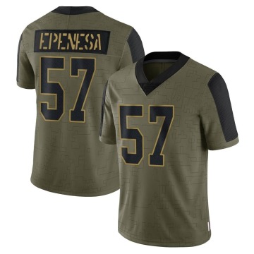 AJ Epenesa Men's Olive Limited 2021 Salute To Service Jersey