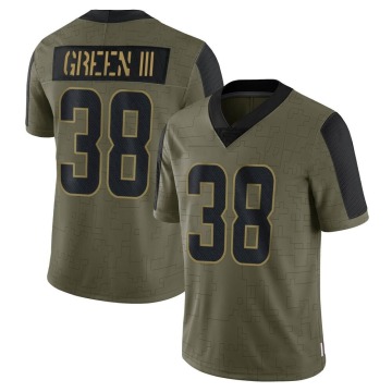 A.J. Green Men's Olive Limited 2021 Salute To Service Jersey