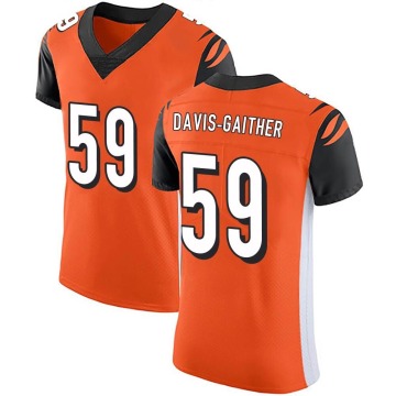 Akeem Davis-Gaither Men's Orange Elite Alternate Vapor Untouchable Jersey