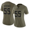 Akeem Spence Women's Olive Limited 2022 Salute To Service Jersey