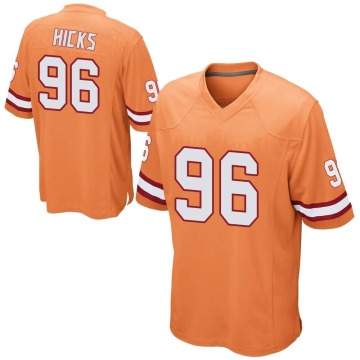 Akiem Hicks Men's Orange Game Alternate Jersey