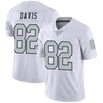 Al Davis Men's White Limited Color Rush Jersey