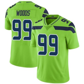 Al Woods Men's Green Limited Color Rush Neon Jersey