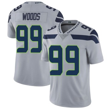 Al Woods Youth Gray Limited Alternate Vapor Untouchable Jersey