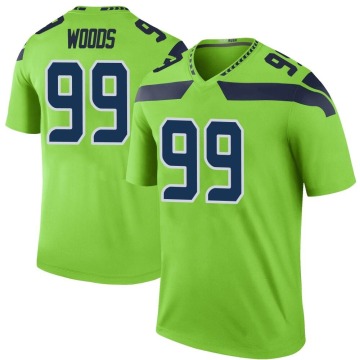 Al Woods Youth Green Legend Color Rush Neon Jersey