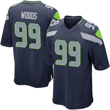 Al Woods Youth Navy Game Team Color Jersey