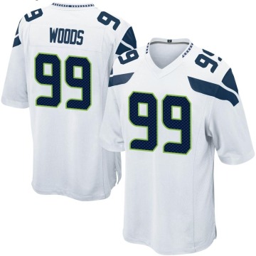 Al Woods Youth White Game Jersey