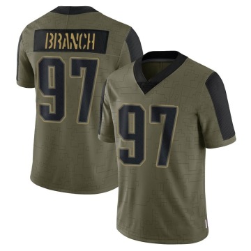 Alan Branch Youth Olive Limited 2021 Salute To Service Jersey