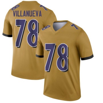 Alejandro Villanueva Men's Gold Legend Inverted Jersey