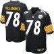 Alejandro Villanueva Pittsburgh Steelers Men's Black Game Team Color Jersey