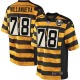 Alejandro Villanueva Pittsburgh Steelers Men's Yellow/Black Game Alternate 80TH Anniversary Throwback Jersey