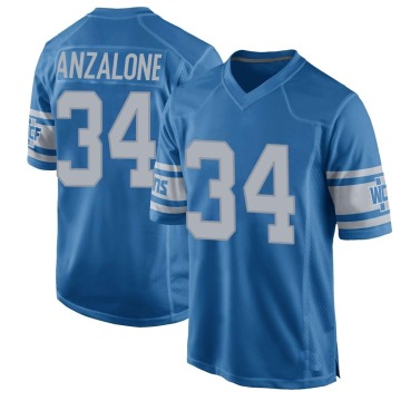 Alex Anzalone Men's Blue Game Throwback Vapor Untouchable Jersey