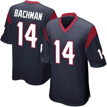 Alex Bachman Youth Navy Blue Game Team Color Jersey