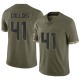 Alex Collins Men's Olive Limited 2022 Salute To Service Jersey