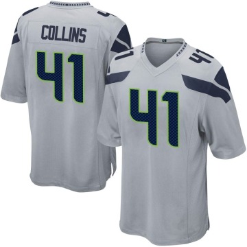Alex Collins Youth Gray Game Alternate Jersey