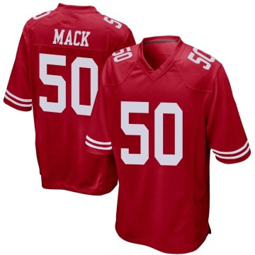 Alex Mack Men's Red Game Team Color Jersey