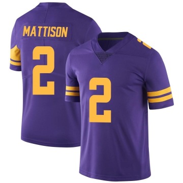 Alexander Mattison Men's Purple Limited Color Rush Jersey