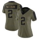 Alexander Mattison Women's Olive Limited 2021 Salute To Service Jersey