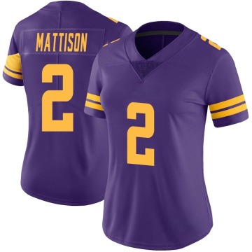 Alexander Mattison Women's Purple Limited Color Rush Jersey