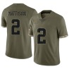 Alexander Mattison Youth Olive Limited 2022 Salute To Service Jersey
