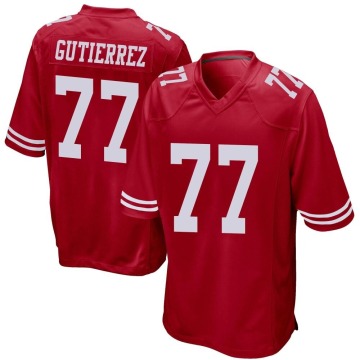 Alfredo Gutierrez Youth Red Game Team Color Jersey