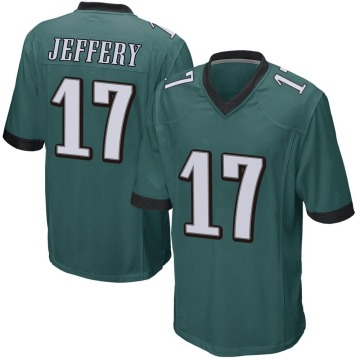 Alshon Jeffery Youth Green Game Team Color Jersey