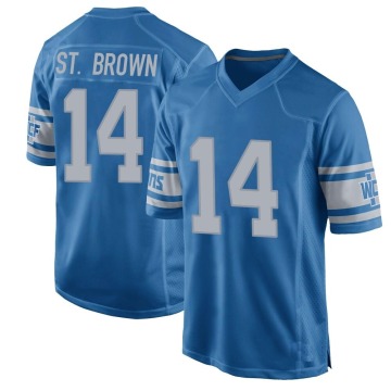 Amon-Ra St. Brown Youth Blue Game Throwback Vapor Untouchable Jersey