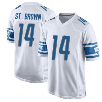 Amon-Ra St. Brown Youth White Game Jersey