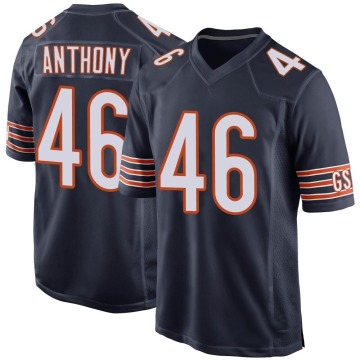 Andre Anthony Youth Navy Game Team Color Jersey