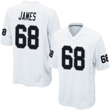 Andre James Men's White Game Jersey