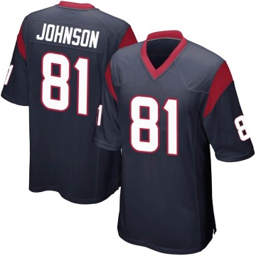 Andre Johnson Youth Navy Blue Game Team Color Jersey