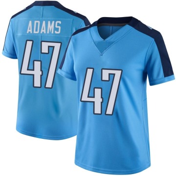 Andrew Adams Women's Light Blue Limited Color Rush Jersey