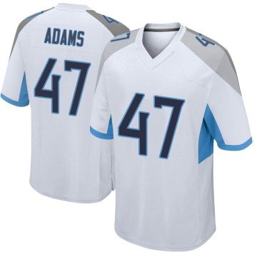 Andrew Adams Youth White Game Jersey