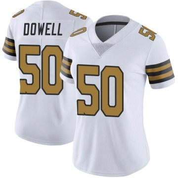 Andrew Dowell Women's White Limited Color Rush Jersey