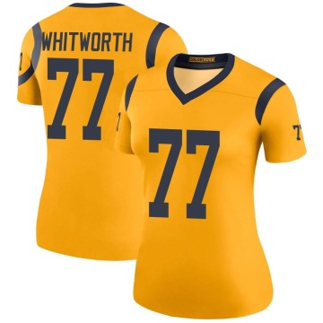 Andrew Whitworth Women's Gold Legend Color Rush Jersey