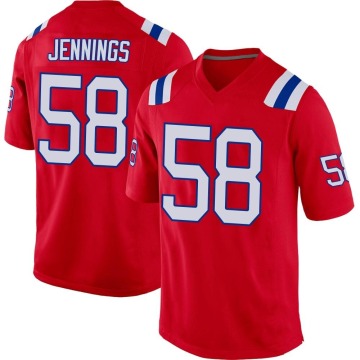 Anfernee Jennings Youth Red Game Alternate Jersey