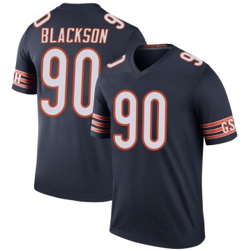 Angelo Blackson Youth Black Legend Color Rush Navy Jersey